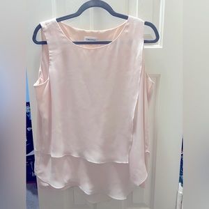 Calvin Klein pink blouse, size large